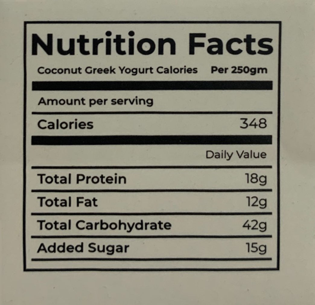 Coconut Greek Yogurt